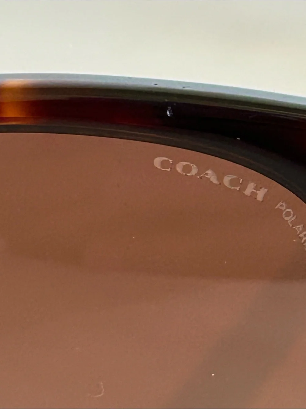 Coach Dark Tortoise Sunglasses Polarized Brown Non prescription lenses